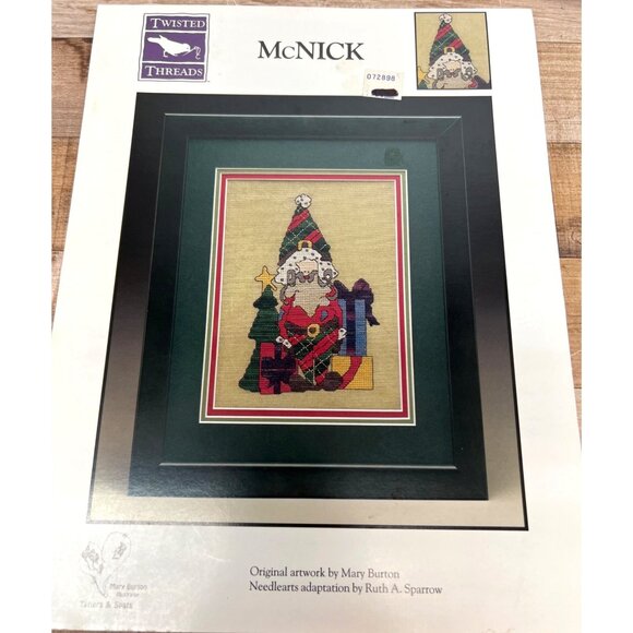 Cross Stitch Chart Only McNick Santa & Presents By Twisted Threads - Picture 2 of 3